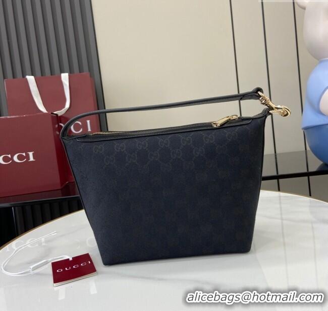 Inexpensive Gucci GG Super Mini Bag in Original GG Canvas 795168 Black 2024