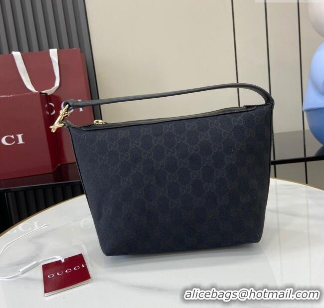 Inexpensive Gucci GG Super Mini Bag in Original GG Canvas 795168 Black 2024