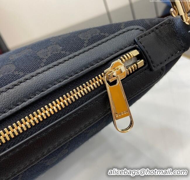 Inexpensive Gucci GG Super Mini Bag in Original GG Canvas 795168 Black 2024