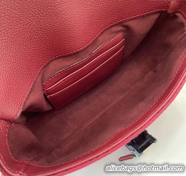Luxury Discount Gucci GG Canvas Mini Crossbody Bag 802100 Rosso Ancora Red 2024