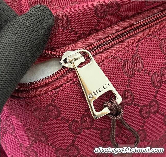 Buy New Cheap Gucci Large GG Canvas Tote Bag 802166 Rosso Ancora Red 2024