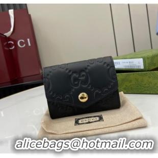 Buy Cheap Gucci GG Medium Wallet in GG Leather 790131 Black 2024