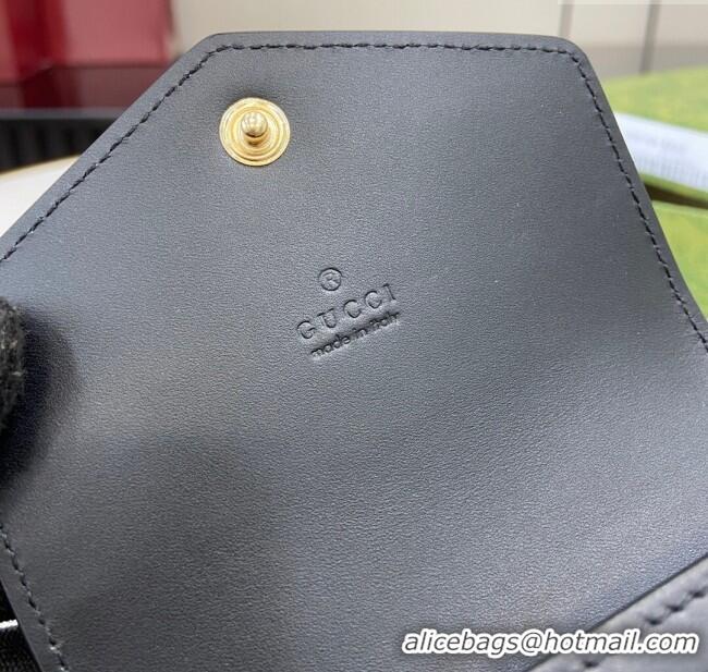 Buy Cheap Gucci GG Medium Wallet in GG Leather 790131 Black 2024