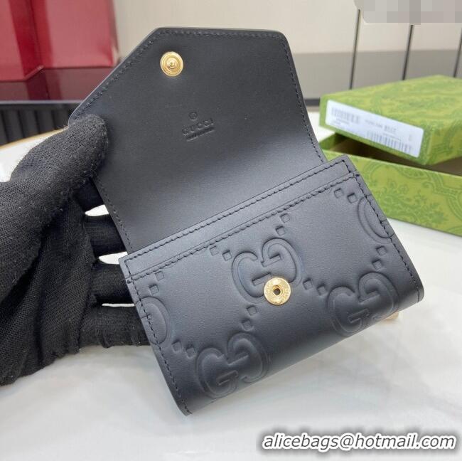 Buy Cheap Gucci GG Medium Wallet in GG Leather 790131 Black 2024