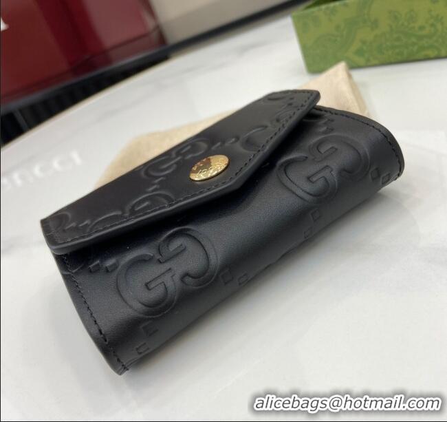 Buy Cheap Gucci GG Medium Wallet in GG Leather 790131 Black 2024