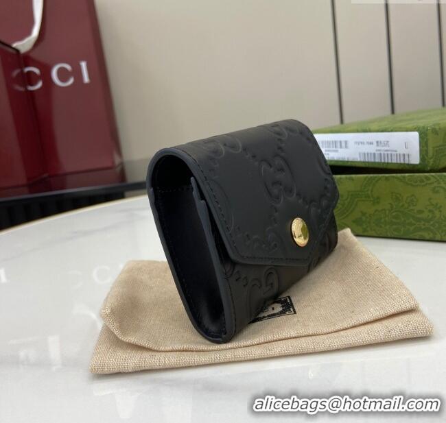 Buy Cheap Gucci GG Medium Wallet in GG Leather 790131 Black 2024