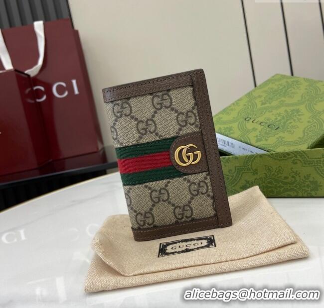 Well Crafted Gucci Ophidia Card Case in GG Canvas 734943 Beige 2024