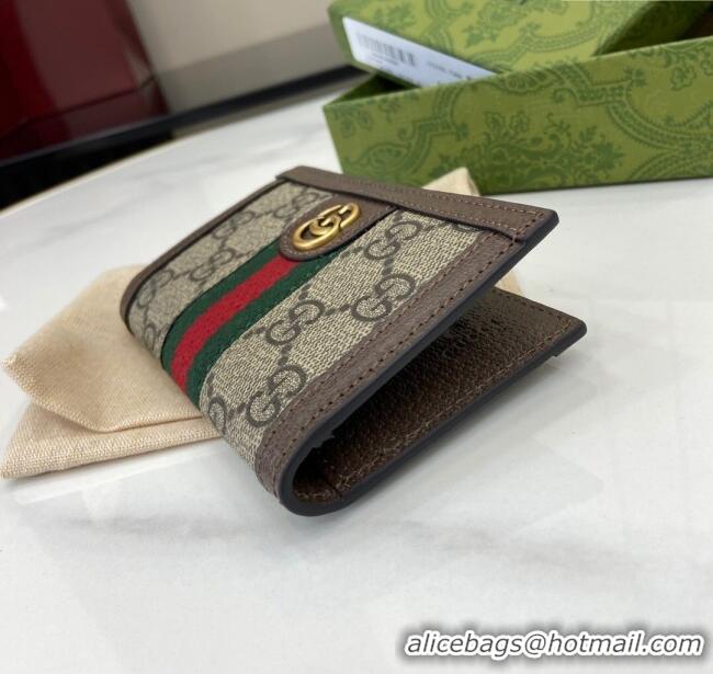Well Crafted Gucci Ophidia Card Case in GG Canvas 734943 Beige 2024