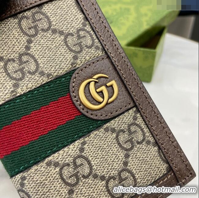Well Crafted Gucci Ophidia Card Case in GG Canvas 734943 Beige 2024