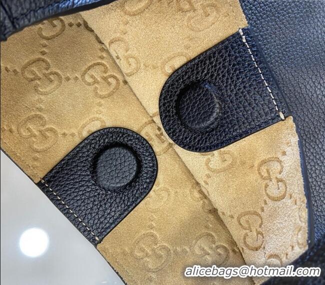 ​Best Product Gucci B Medium Shoulder bag in Soft Grainy Leather 820169 Black 2024
