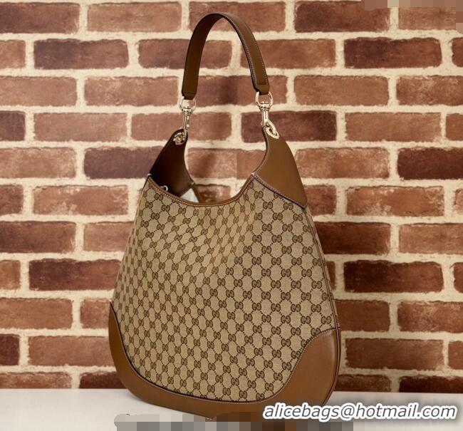 Buy Discount Gucci B Medium Shoulder bag in Original GG Canvas 815924 Beige/Brown 2024