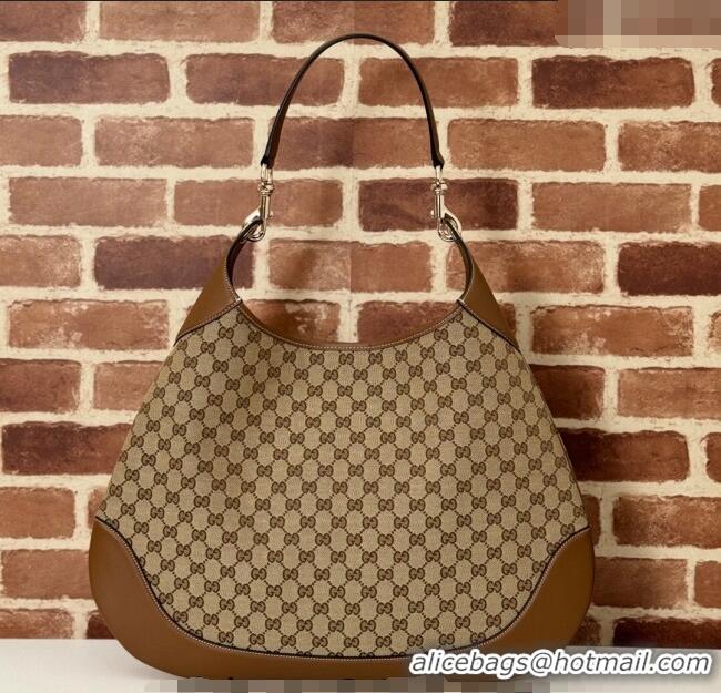 Buy Discount Gucci B Medium Shoulder bag in Original GG Canvas 815924 Beige/Brown 2024
