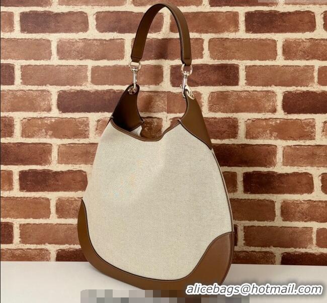 Promotional Gucci B Medium Shoulder bag in Canvas and Leather 815924 Brown 2024