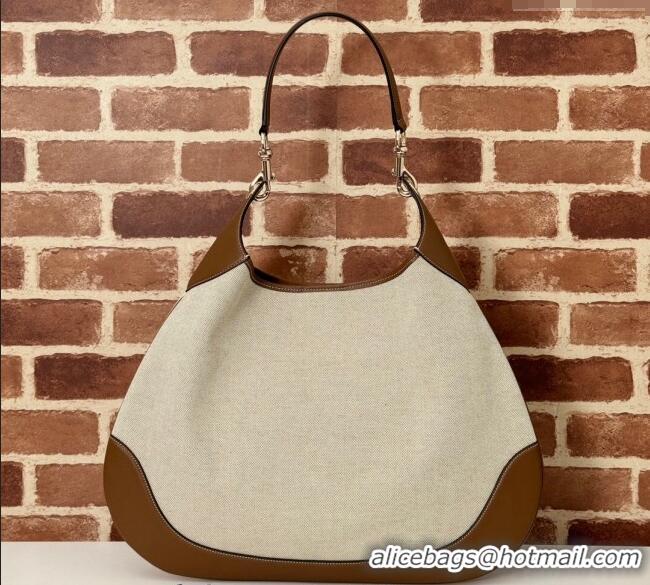 Promotional Gucci B Medium Shoulder bag in Canvas and Leather 815924 Brown 2024