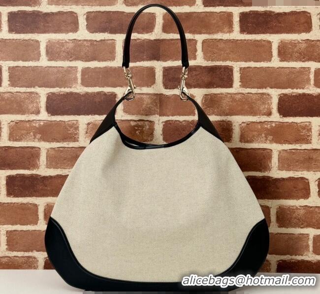 Super Quality Gucci B Medium Shoulder bag in Canvas and Leather 815924 Black 2024