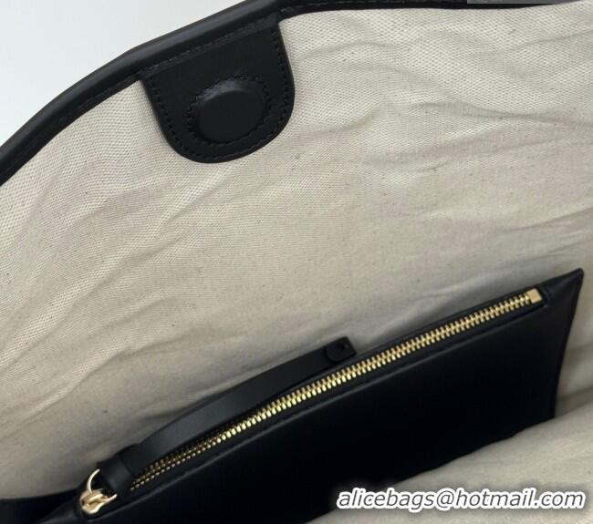 Super Quality Gucci B Medium Shoulder bag in Canvas and Leather 815924 Black 2024