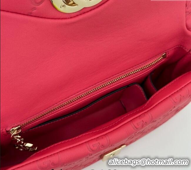 Super Quality Gucci GG Puffy Leather Milano Mini Top Handle bag 806017 Pink 2024