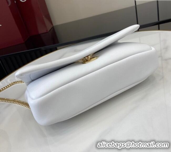 Promotional Gucci Puffy Calf Leather Milano Mini Top Handle bag 806017 White 2024