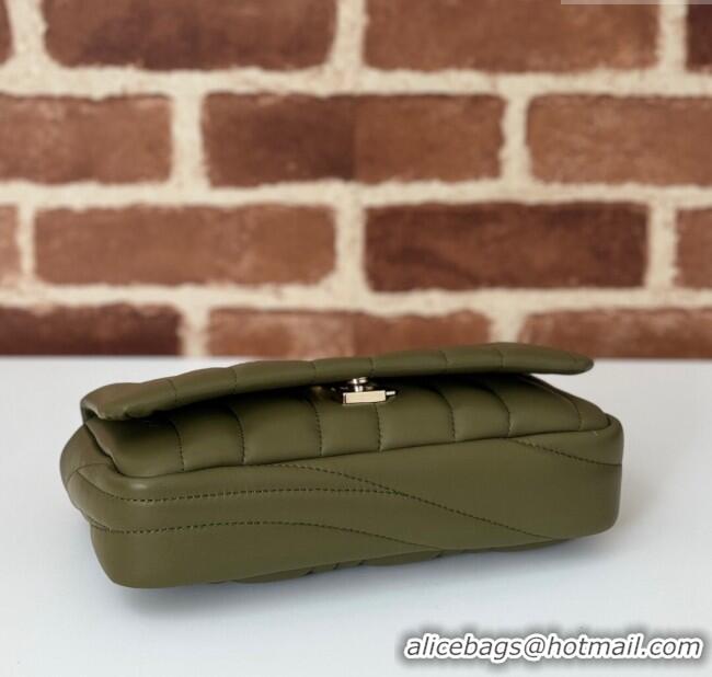 Well Crafted Gucci Quilted Puffy Leather Milano Mini Top Handle bag 806017 Green 2024