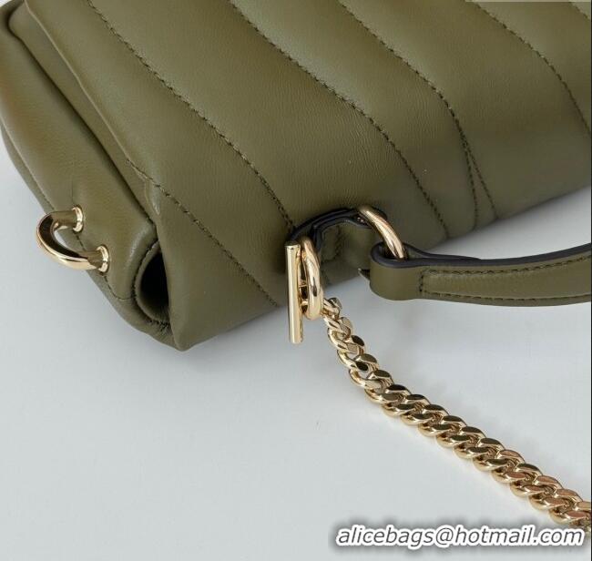 Well Crafted Gucci Quilted Puffy Leather Milano Mini Top Handle bag 806017 Green 2024