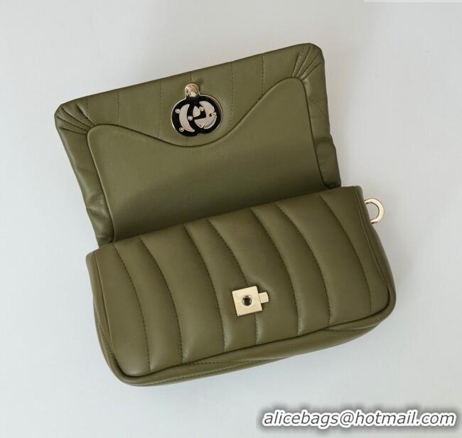 Well Crafted Gucci Quilted Puffy Leather Milano Mini Top Handle bag 806017 Green 2024