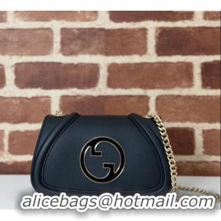 Good Product Gucci Blondie Leather Mini Shoulder Bag 815711 Black 2024