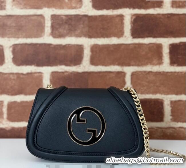 Good Product Gucci Blondie Leather Mini Shoulder Bag 815711 Black 2024