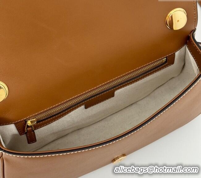 Inexpensive Gucci Blondie Top Handle bag in Linen Canvas and Leather 815714 Brown 2024