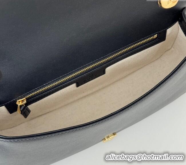 Classic Specials Gucci Blondie Top Handle bag in Linen Canvas and Leather 815714 Black 2024