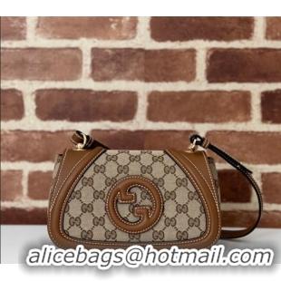 Affordable Price Gucci Blondie Small Shoulder bag in GG Canvas and Leather 815700 Brown 2024