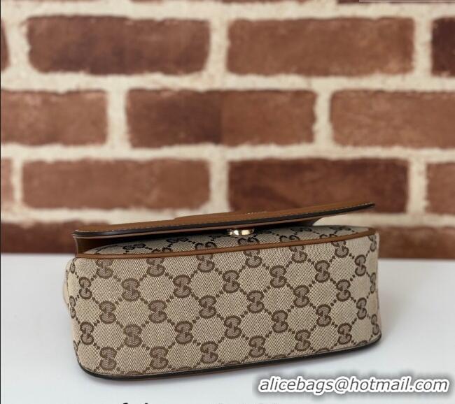 Affordable Price Gucci Blondie Small Shoulder bag in GG Canvas and Leather 815700 Brown 2024