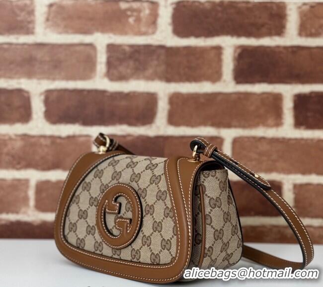 Affordable Price Gucci Blondie Small Shoulder bag in GG Canvas and Leather 815700 Brown 2024