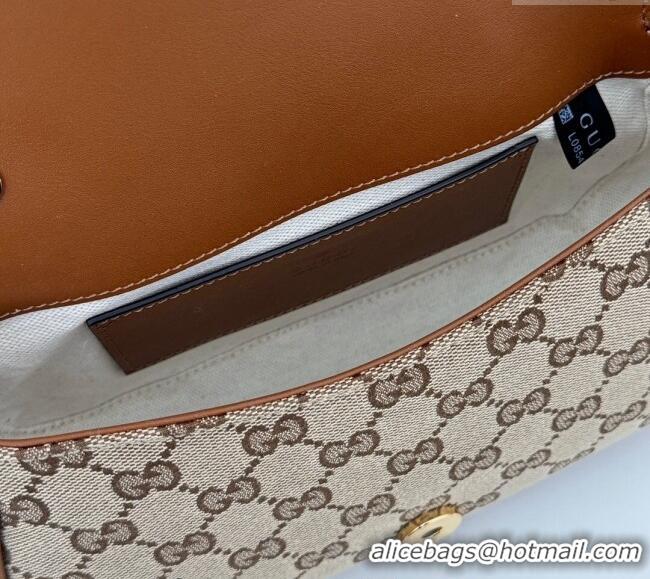 Affordable Price Gucci Blondie Small Shoulder bag in GG Canvas and Leather 815700 Brown 2024
