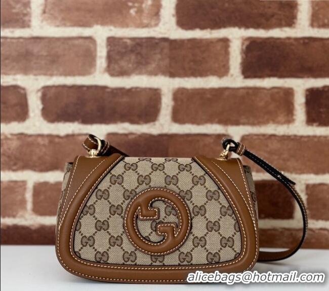Affordable Price Gucci Blondie Small Shoulder bag in GG Canvas and Leather 815700 Brown 2024
