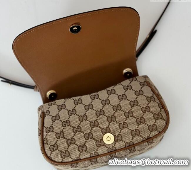 Affordable Price Gucci Blondie Small Shoulder bag in GG Canvas and Leather 815700 Brown 2024