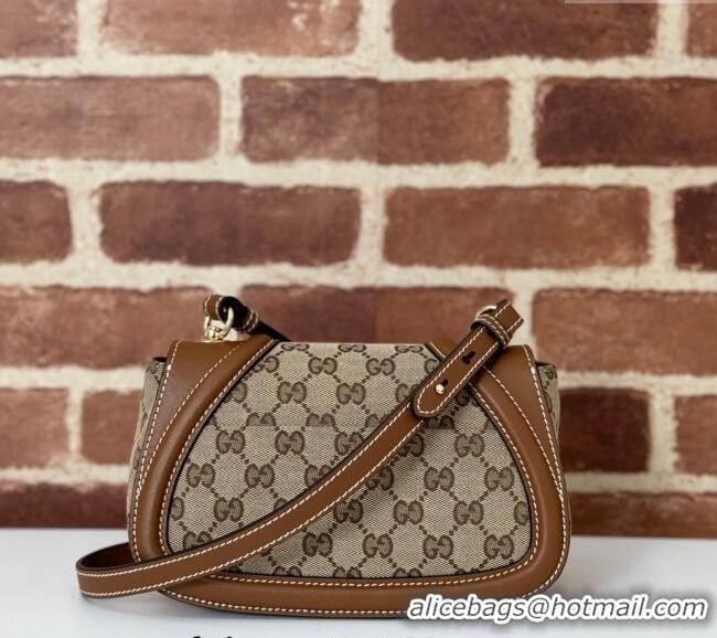 Affordable Price Gucci Blondie Small Shoulder bag in GG Canvas and Leather 815700 Brown 2024