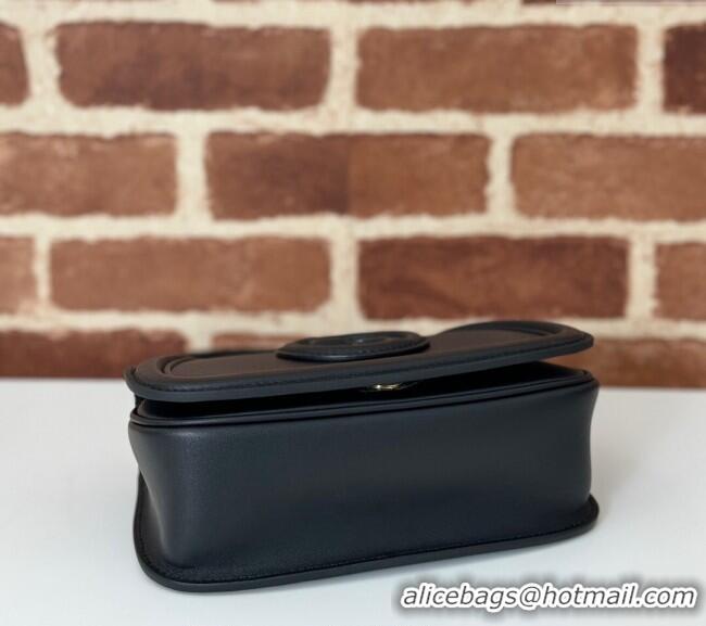Best Quality Gucci Blondie Small Shoulder bag in Smooth Leather 815700 Black 2024