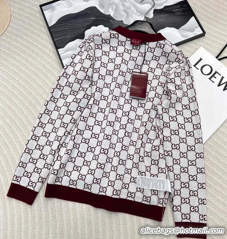 Modern Classic Gucci GG Reversible Wool-blend Jacquard Cardigan ‎G798157 2025
