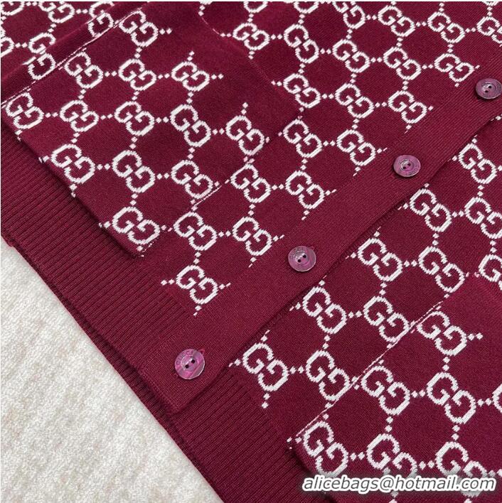 Modern Classic Gucci GG Reversible Wool-blend Jacquard Cardigan ‎G798157 2025