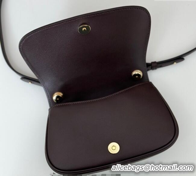 New Cheap Gucci Blondie Small Shoulder bag in Smooth Leather 815700 Coffee Brown 2024
