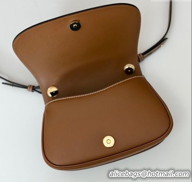 New Cheap Gucci Blondie Small Shoulder bag in Smooth Leather 815700 Tan Brown 2024