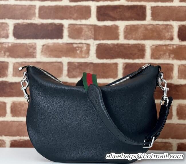 New Style Gucci B Leather Small Crossbody Bag 801887 Black 2024
