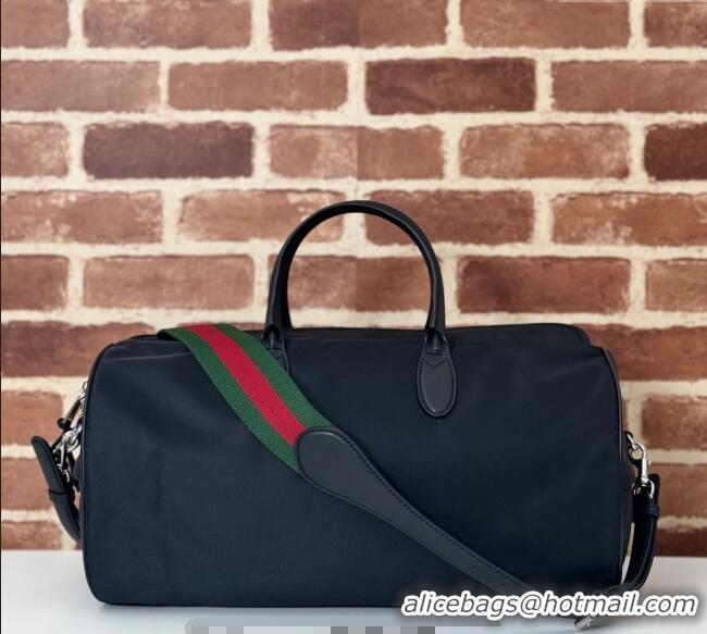 Promotional Gucci Mens Medium Nylon Duffle Bag 800185 Black 2024