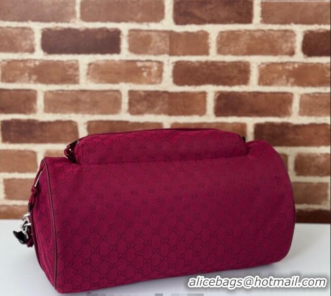 Pretty Style Gucci Mens Medium GG Canvas Duffle Bag 800185 Rosso Ancora Red 2024