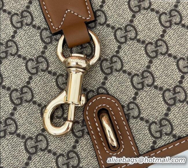 Famous Brand Gucci GG Canvas Emblem Mini Shoulder bag 815211 Beige/Brown 2024