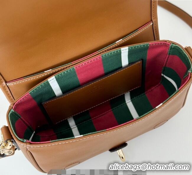 Famous Brand Gucci GG Canvas Emblem Mini Shoulder bag 815211 Beige/Brown 2024