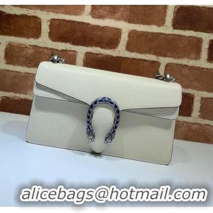 Pretty Style Gucci Dionysus Grained Leather Small Shoulder Bag ‎499623 White/Blue/Silver 2024