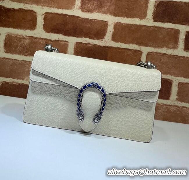 Pretty Style Gucci Dionysus Grained Leather Small Shoulder Bag ‎499623 White/Blue/Silver 2024
