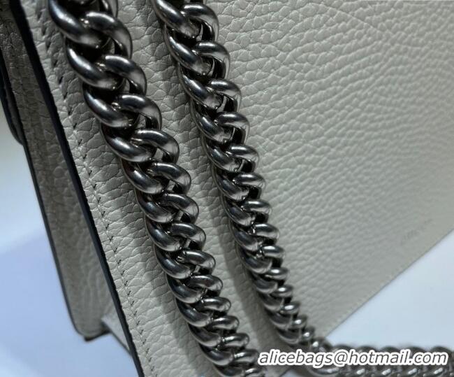Pretty Style Gucci Dionysus Grained Leather Small Shoulder Bag ‎499623 White/Blue/Silver 2024