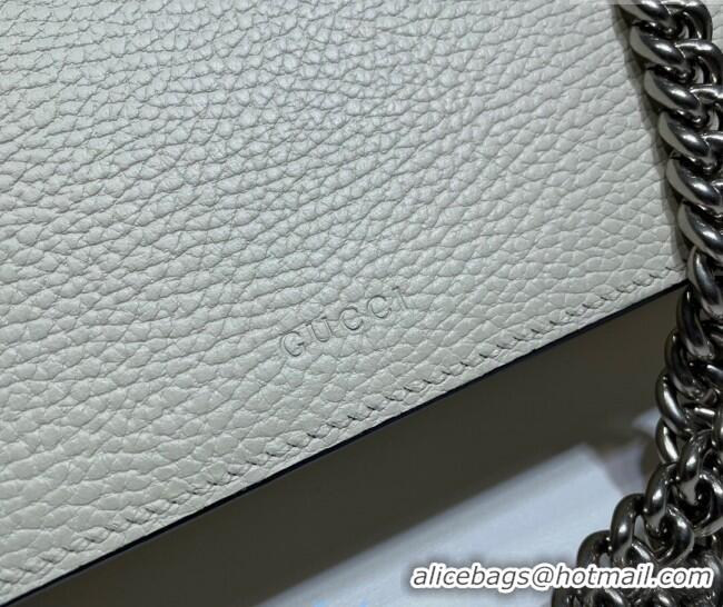 Pretty Style Gucci Dionysus Grained Leather Small Shoulder Bag ‎499623 White/Blue/Silver 2024